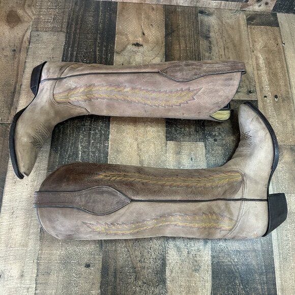 Larry Mahan Tall Western Cowboy Boots Mens 10 D - Picture 3 of 14